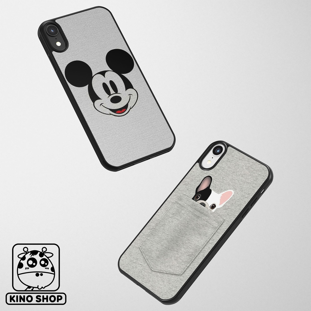 Ốp lưng iPhone KINOSHOP Mickey viền dẻo đen silicon TPU chống ố vàng , chống va đập [ KN103 ]