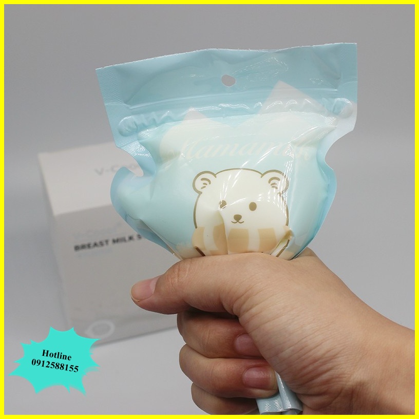 Túi trữ sữa Vcool ( Hộp 30 gói/ dung tích 180ml ) túi tiệt trùng sử dụng vệ sinh, an toàn, tiện lợi