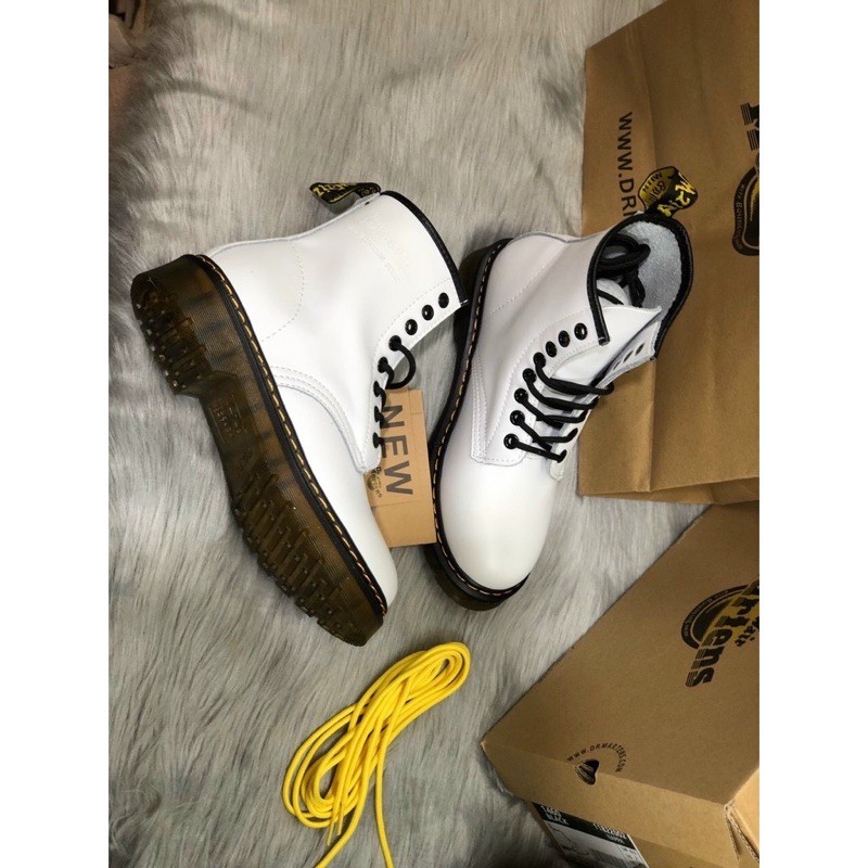 Giầy DR MARTEN trắng nữ 11 CAO CẤP [FREESHIP + BOX]