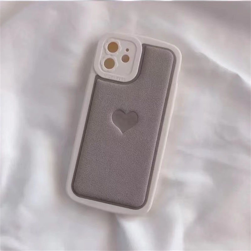 Ốp điện thoại silicon mềm họa tiết trái tim thích hợp cho IPhone 12 13 11 Pro Max X Xs Max Xr 7 8 Plus