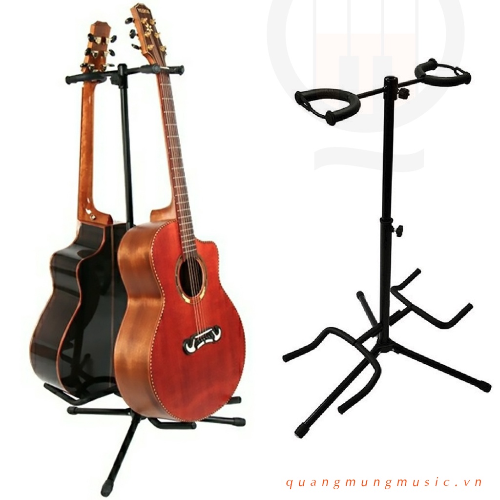 Giá Đỡ 2 Đàn Guitar - Chân Giá Để Hai Đàn Chuyên Dụng Chất Lượng Cao