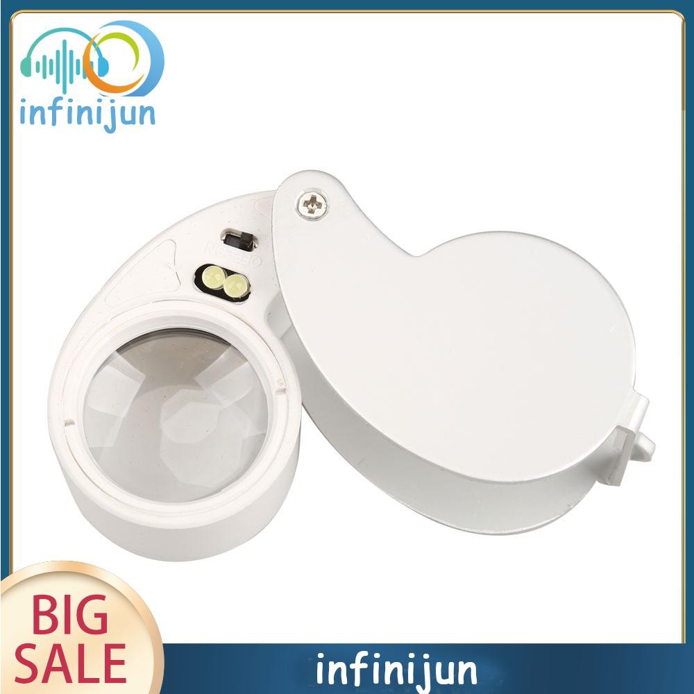 Kính Lúp Phóng Đại 40x 6- 25mm Có Đèn Led