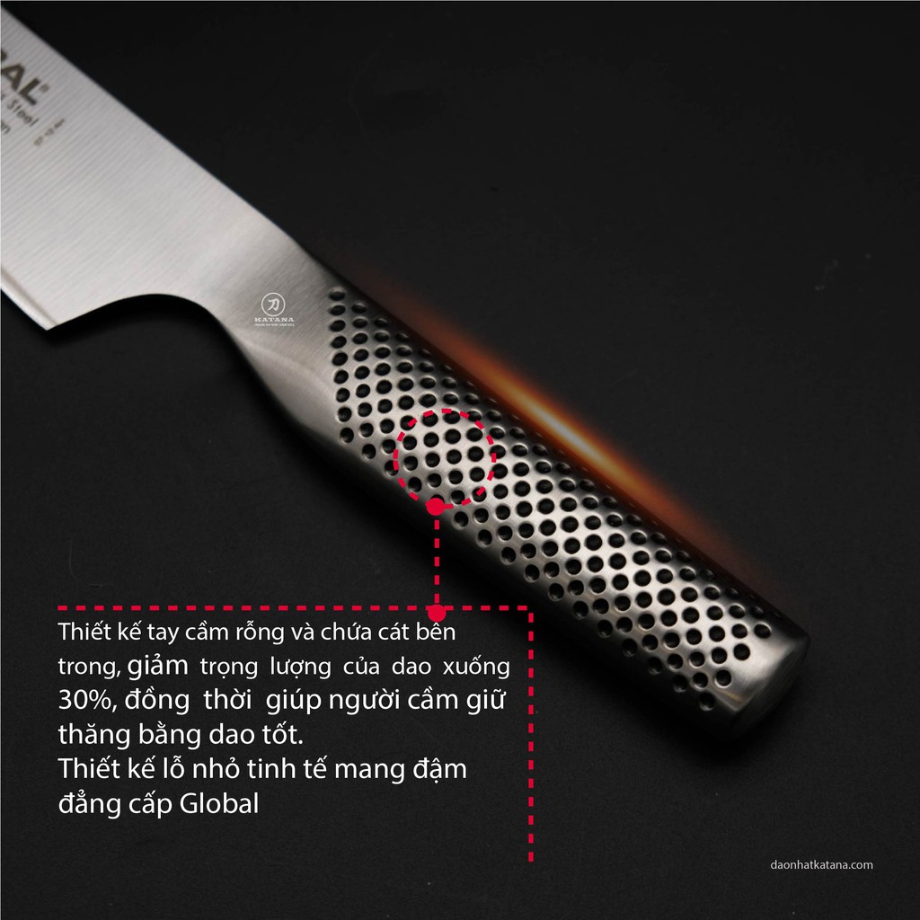 Bộ dao bếp Nhật cao cấp Global Carving Set Bộ dao thái và xiên thịt G313