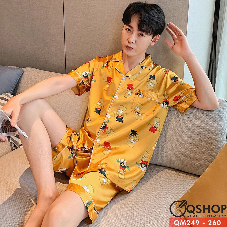 [SALE] BỘ ĐỒ PIJAMA NAM BỘ MẶC NHÀ MẶC NGỦ NAM QSHOP QM249