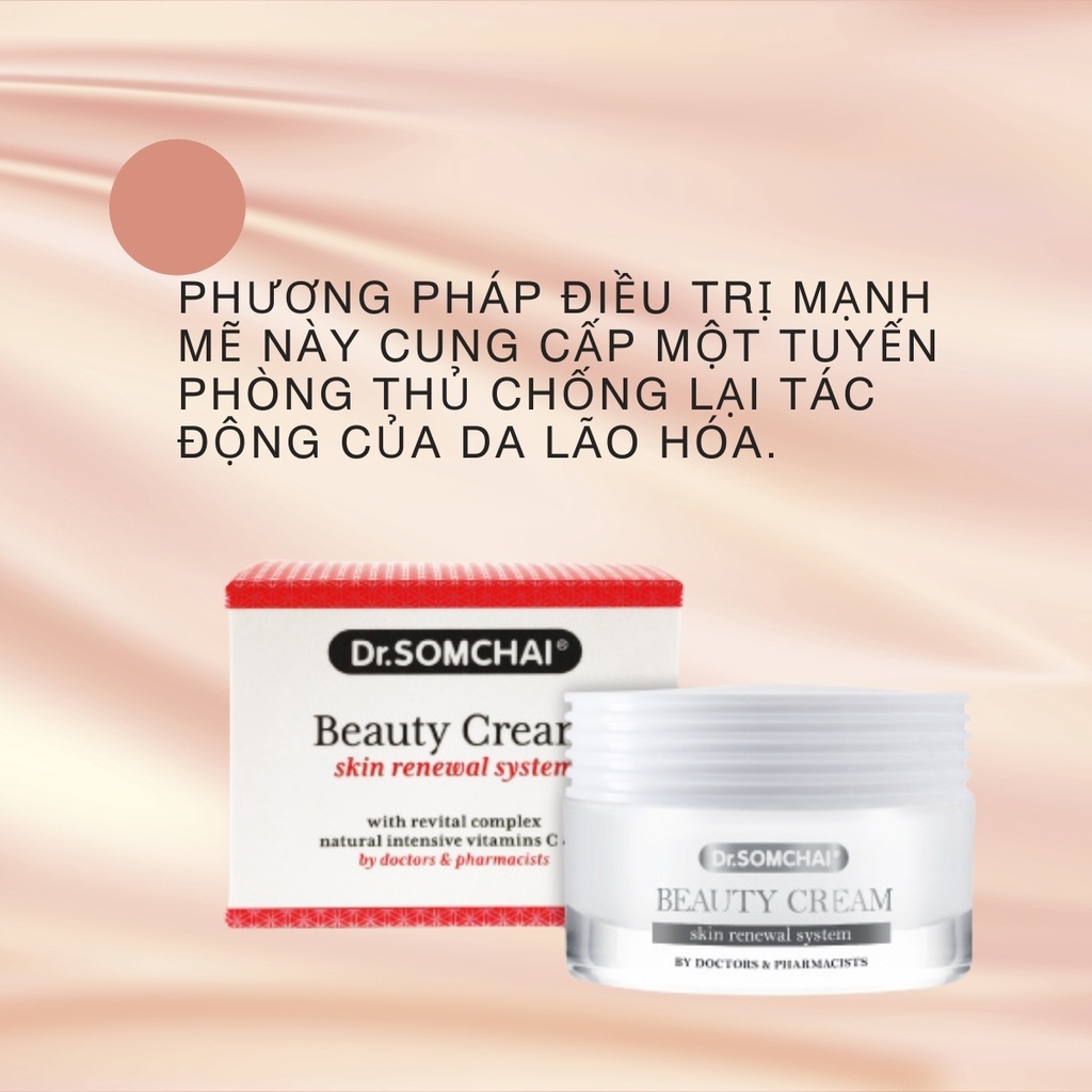 Kem dưỡng trắng da DR.SOMCHAI BEAUTY giúp phục hồi và trẻ hóa làn da.