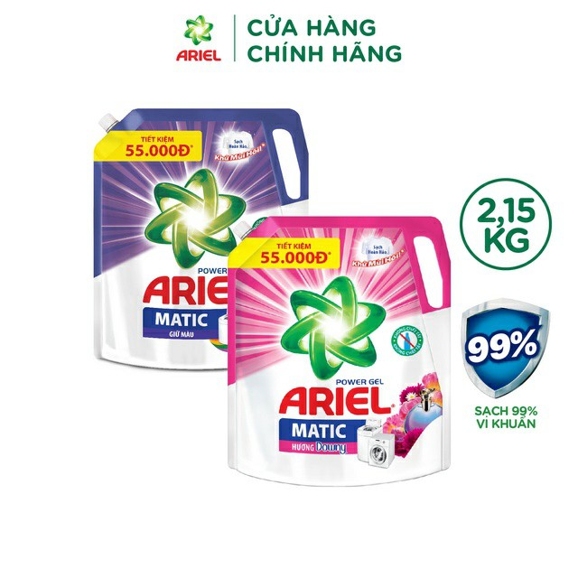 Túi Nước giặt Ariel nhiều hương 3,25kg