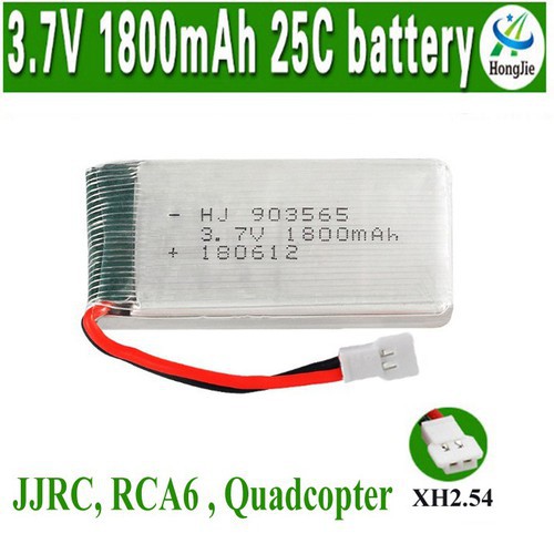 Pin Máy Bay Điều Khiển Dung Lượng Cao 3.7V 1800mAh 25C