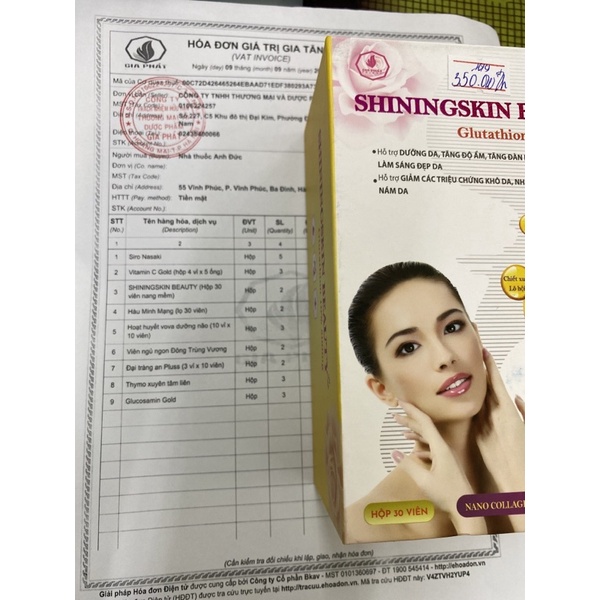 GLUTATHIONE-SHININGSKIN BEAUTY, Dưỡng Sáng Da