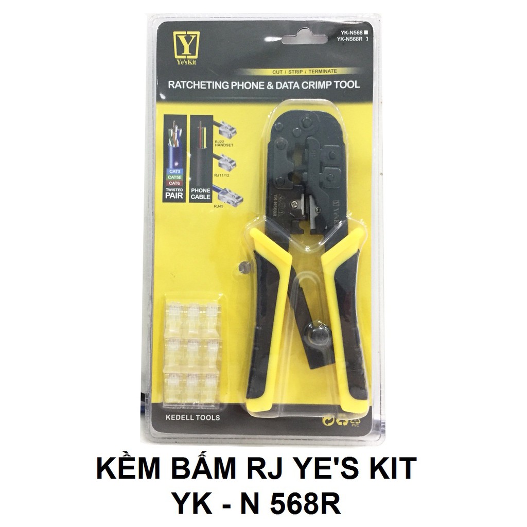 KỀM BẤM RJ YE'S KIT YK-N 568R