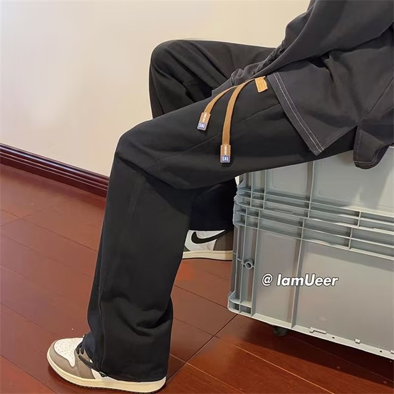 Quần Dài Lưng Thun Ống Rộng Thời Trang Hàn Quốc Cho Nam