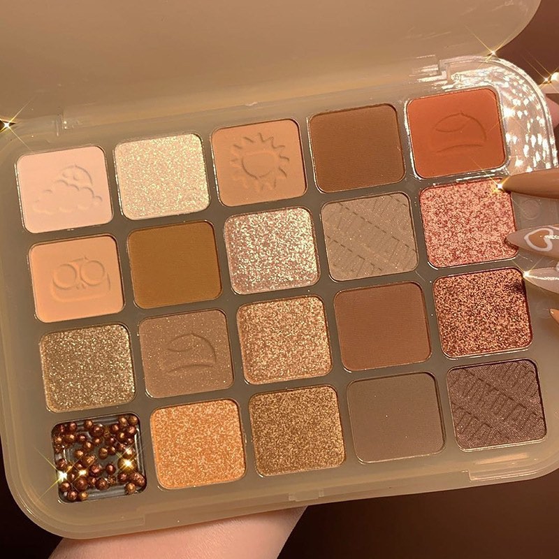 Bảng mắt 20 màu XIYUAN lấp lánh siêu sang chảnh Chestnut Twenty Color Eyeshadow Powder Palette XIYU03 | BigBuy360 - bigbuy360.vn
