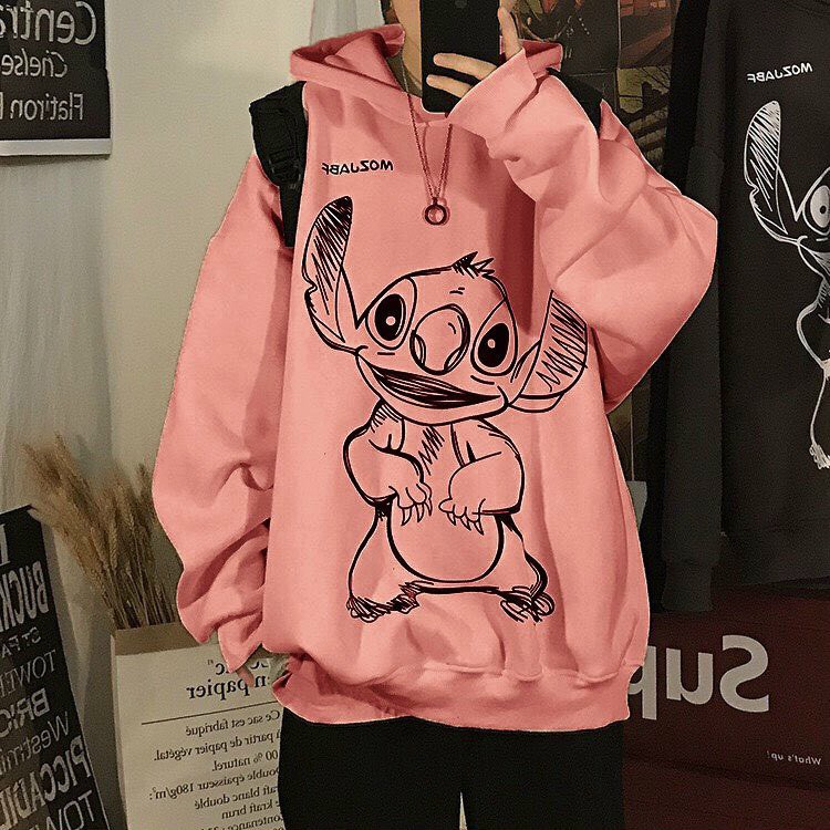 &lt;FREE SHIP&gt; ÁO HOODIE NỈ NGOẠI FORM RỘNG BAO ĐẸP, BAO CHẤT IN HÌNH CHÚ VOI CON