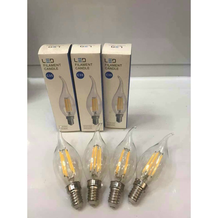 Bóng đèn Edison C35L 4W ánh sáng vàng đui E14