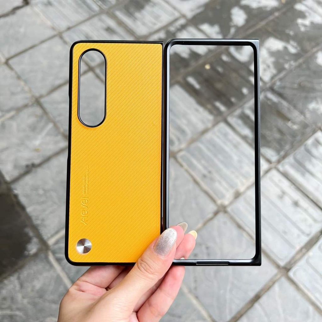 Ốp Lưng Vải Sợi Cacbon Sam Sung Galaxy Z Fold 4, Z Flip 4 Hãng X-LEVEL Sang Trọng