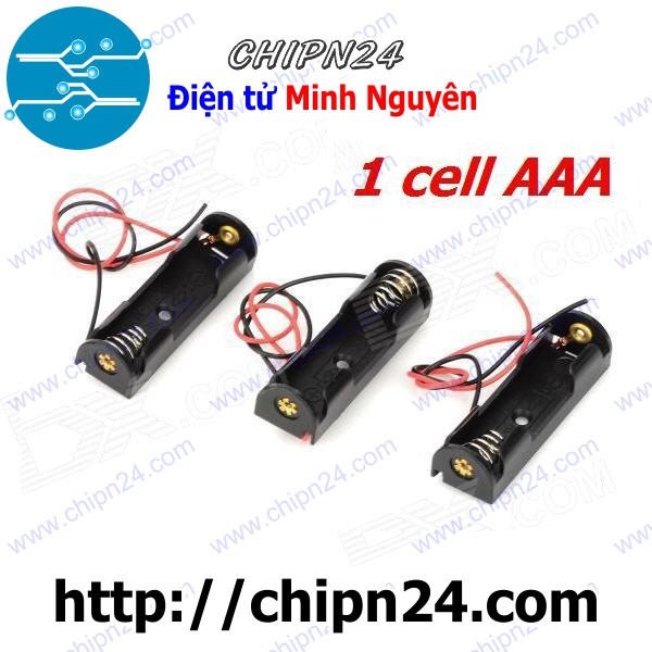 [2 CÁI] Hộp Đế pin 1 viên AAA