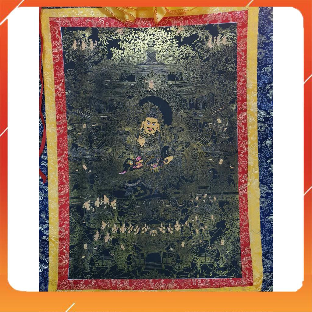 TRANH THANGKA NGÀI TÀI BẢO THIÊN VƯƠNG 120X80CM