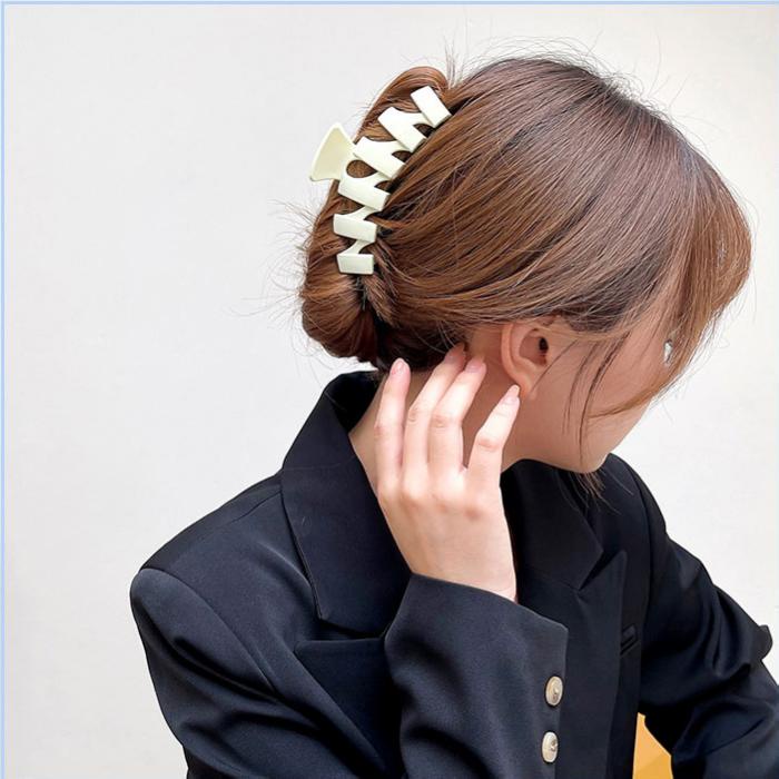 Kẹp tóc cỡ lớn thiết kế đơn giản phong cách Hàn Quốc dành cho nữ