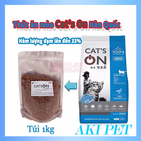Hạt thức ăn mèo Cat's On 5kg ( Dành cho mọi lứa tuổi)