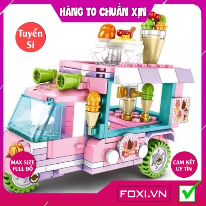 [FREESHIP HÀNG ĐẸP] Đồ Chơi Lắp Ráp Cửa Hàng Lưu Động-Trò chơi giải trí bé yêu-phát triển tư duy thông minh IQ