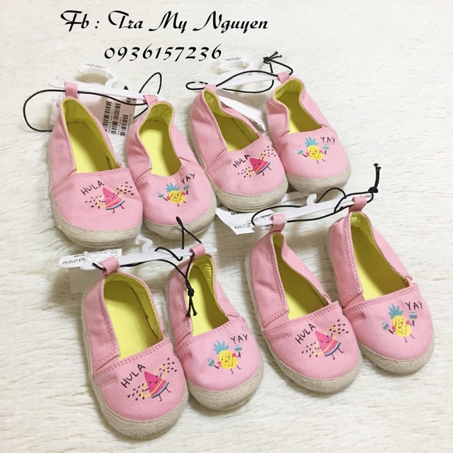 [Sale] Giày lười hồng trái cây HM auth