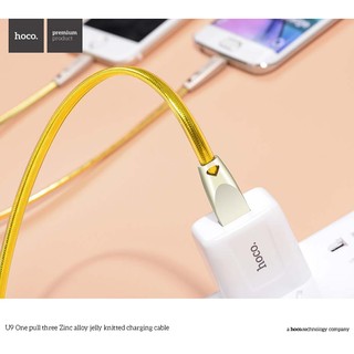 Cáp lightning - Micro usb Hoco U9 dài 1.2m có đèn led thông báo
