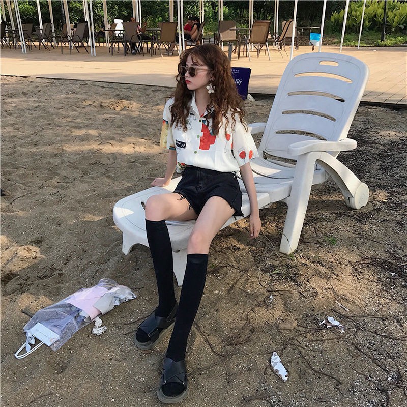 Áo Voan Ngắn Tay Thời Trang Hàn Quốc Cho Nữ 1088