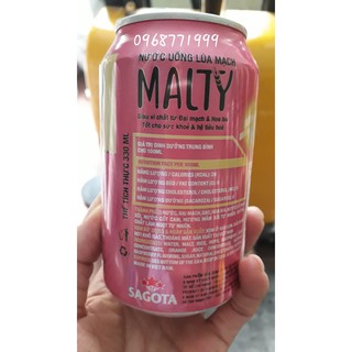 Nước uống lúa mạch Malty Mâm Xôi