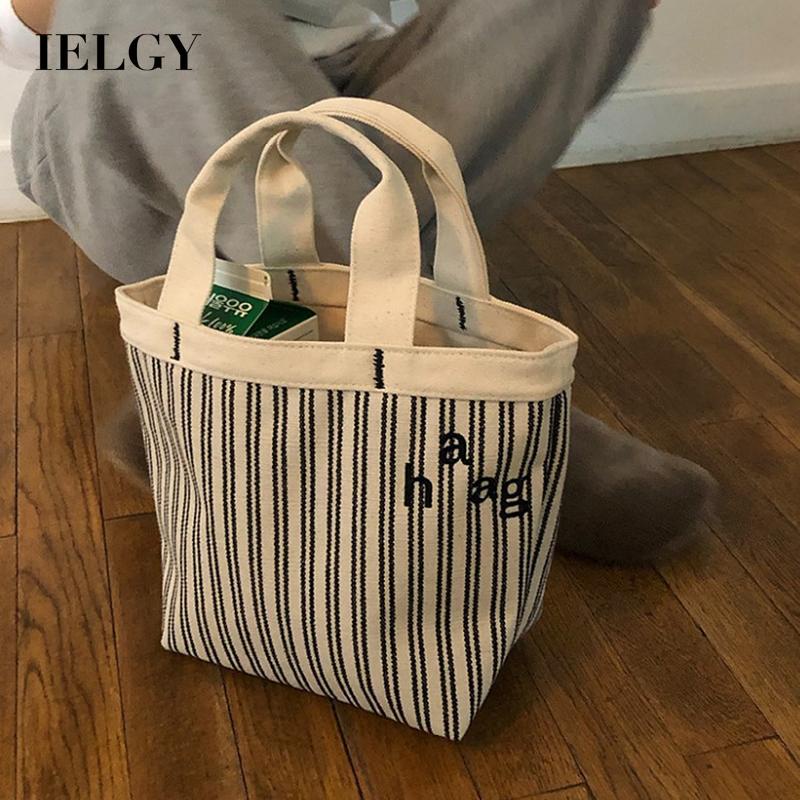 Túi xách IELGY vải canvas phong cách Hàn Quốc hợp thời trang cho nữ
