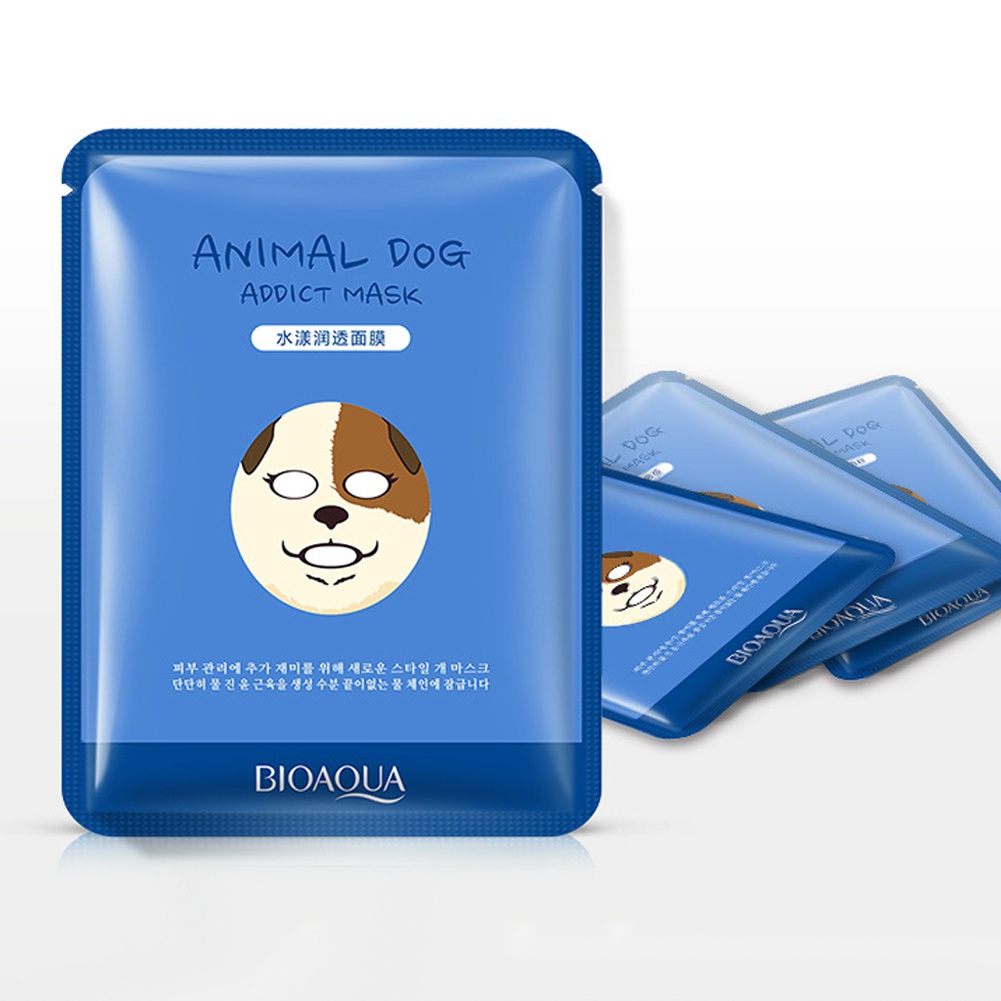 Mặt Nạ Dưỡng Ẩm Làm Trắng Da Thiết Kế Hình Động Vật Dễ Thương