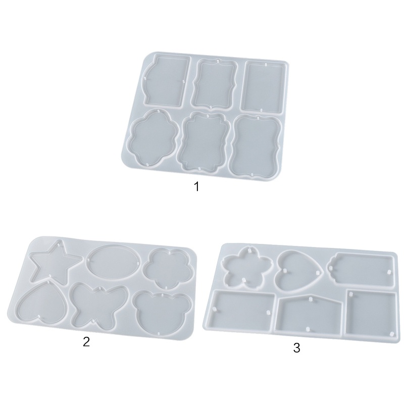 Khuôn Silicone Làm Móc Khóa Epoxy Resin DIY