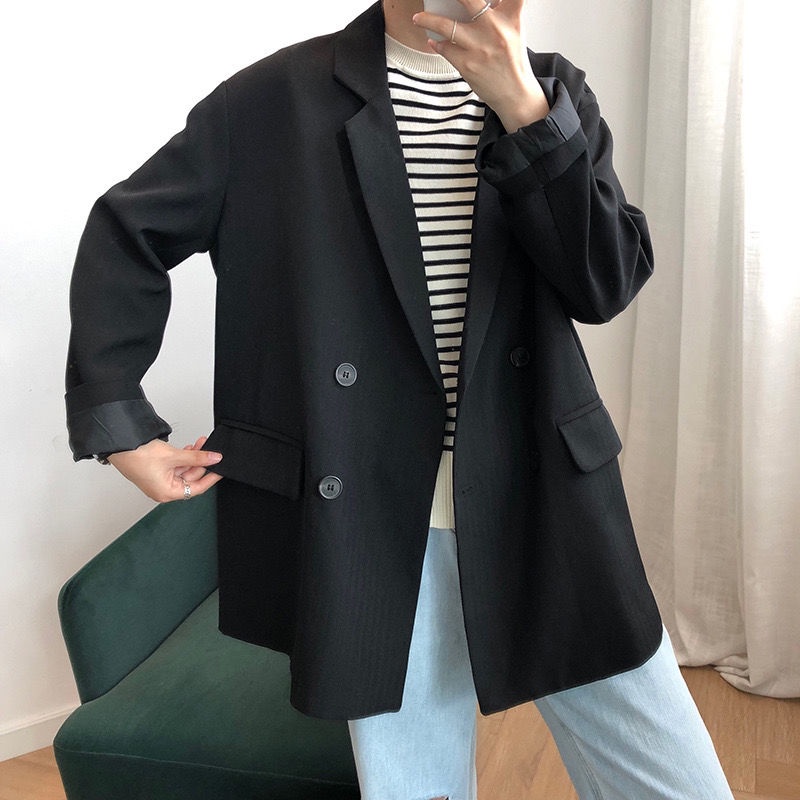 Áo Khoác Vest Dáng Rộng Phong Cách Hàn Quốc Thời Trang Xuân Thu  Mới  oversize blazer