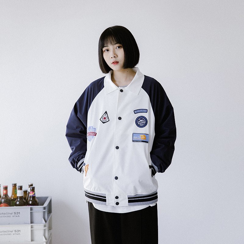 Áo Bomber Unisex, Áo Khoác Vải MeRo 2 Lớp Chống Nhăn, Không Xù , Không Ra Màu Cổ Bẻ Cá Tính Hót Triend Siêu Ngầu 2022