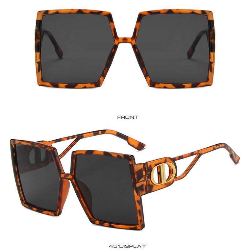 Kính Mát Oversized Gọng Vuông Thời Trang Cho Nữ