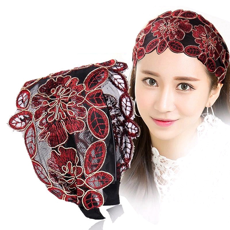 Băng đô cài tóc hình lá sen chống trượt
