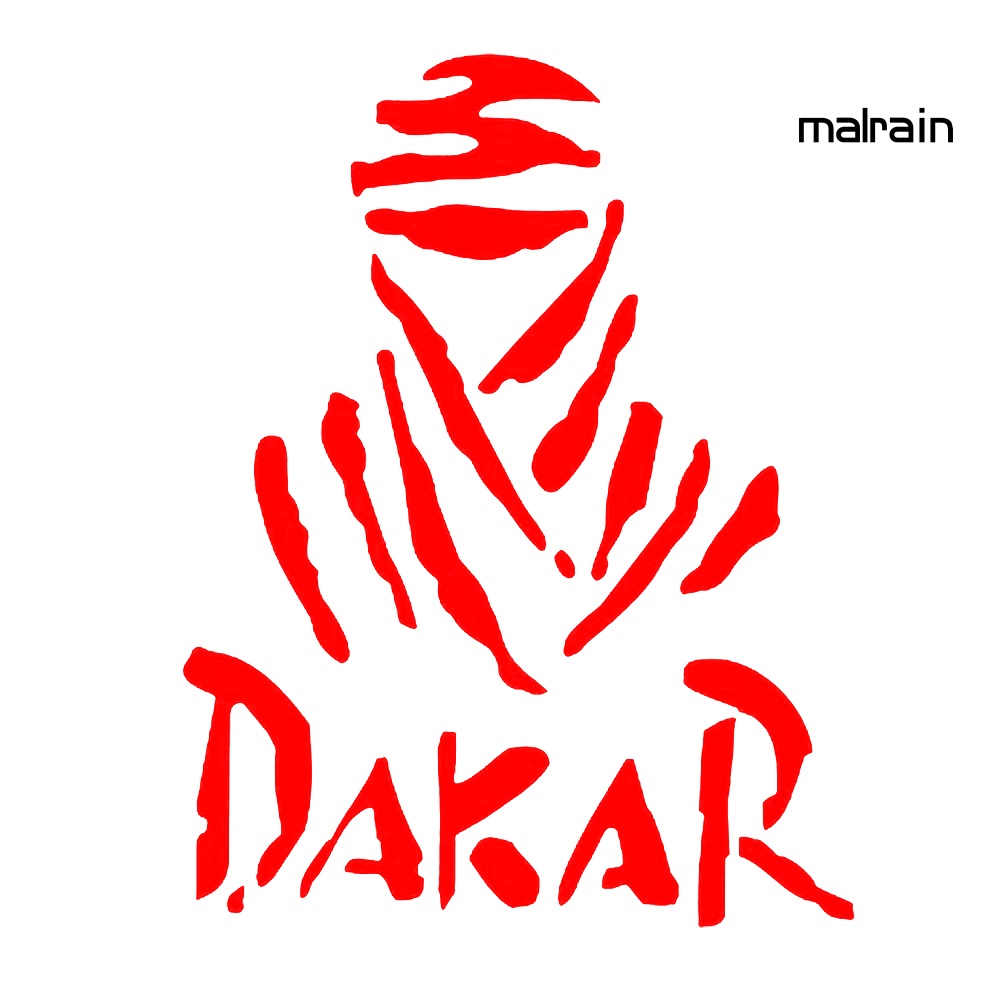 Miếng Dán Trang Trí Phản Quang In Chữ Ma Dakar Độc Đáo Dành Cho Xe Hơi