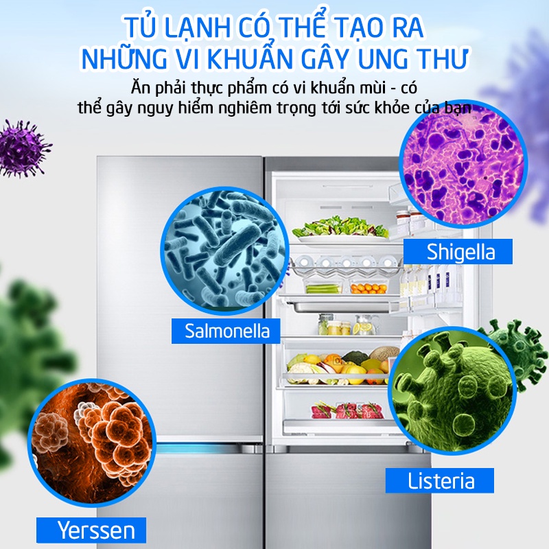 Khử mùi tủ lạnh Freeme Hàn Quốc khử mùi hôi vệ sinh làm thơm tủ lạnh giúp khử khuẩn hoàn toàn hương hoa tự nhiên KMTL01
