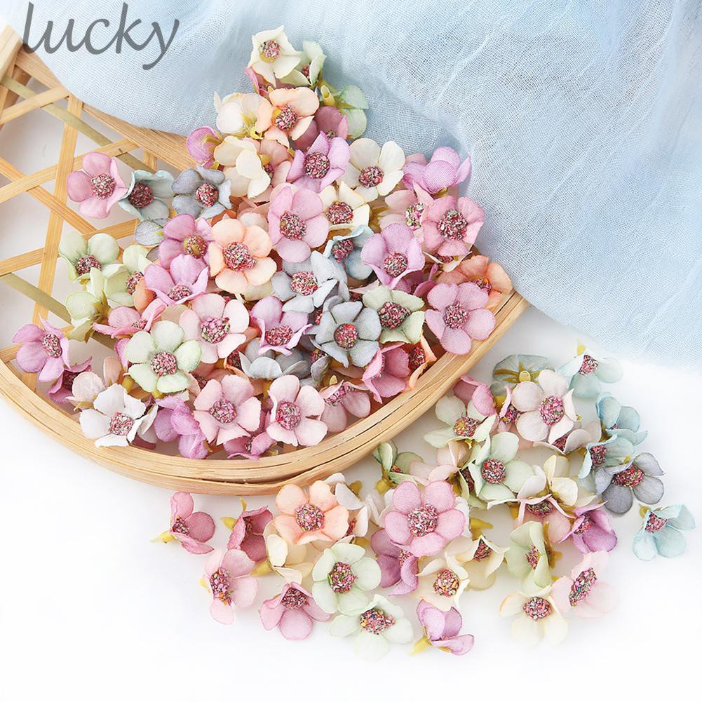 Set 100 đầu hoa giả dùng để trang trí tiện lợi