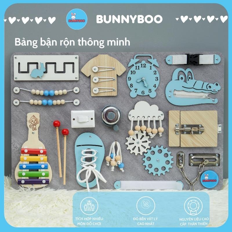 Busy Board Bảng Bận Rộn Đồ Chơi giáo Dục Thông Minh BUNNYBOO giúp Bé giải Trí Phát Triền Kĩ Năng Tư Duy Cho Bé