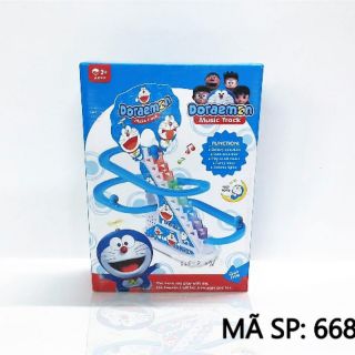 Đồ chơi bậc thang cầu tuột Doremon/ Hellokitty/ Mickey dùng pin
