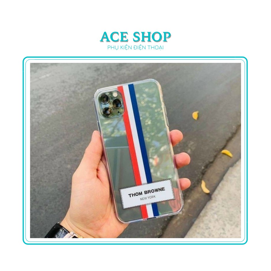 Ốp Likgus Thom Browne chống sốc không ố màu iPhone X, Xs, Xs Max , 11 , 11 Pro , 11 Pro Max , 12 , 12 Pro, 12 Pro Max