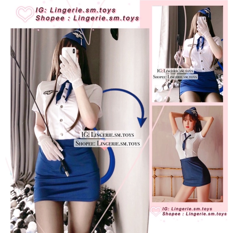 Cosplay Tiếp Viên Hàng Không Gợi Cảm • Cosplay Sexy