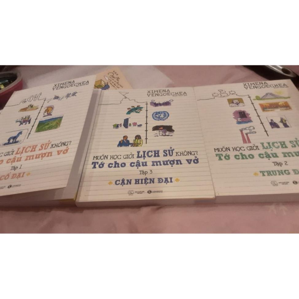 Sách - Combo Muốn Học Giỏi Lịch Sử Không? Tớ Cho Cậu Mượn Vở (Trọn Bộ 03 Cuốn) - Thái Hà