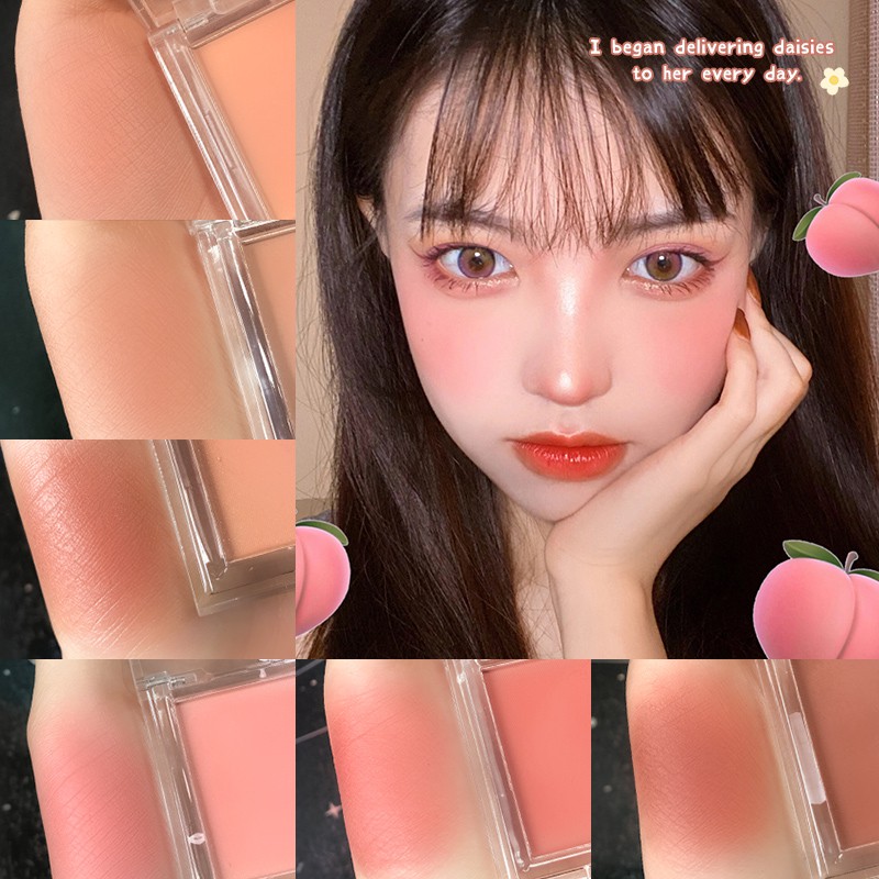 Màu Sắc (Hàng Mới Về) Phấn Má Hồng 6 Màu Tùy Chọn Trang Điểm Tự Nhiên | BigBuy360 - bigbuy360.vn