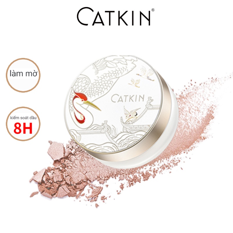 Phấn phủ dạng bột trang điểm CATKIN kiềm dầu hiệu quả cao 7.5g