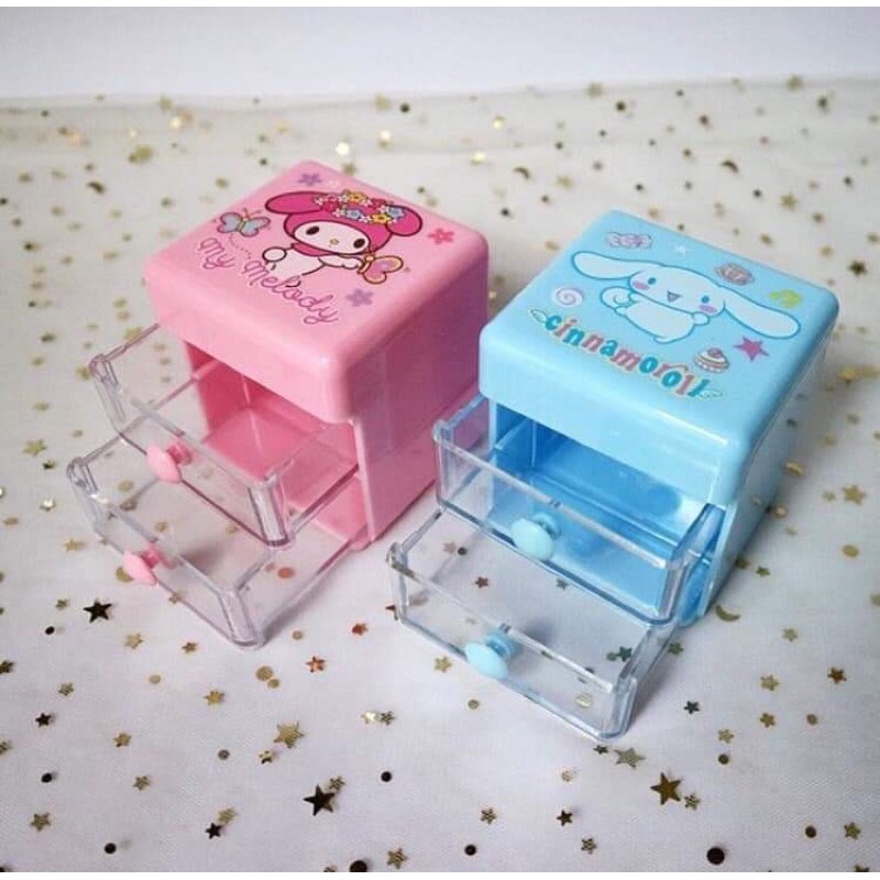 Tủ mini 2 ngăn siêu dễ thương