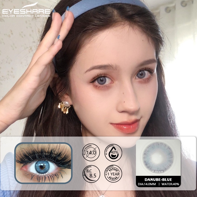Set 2 kính áp tròng EYESHARE mềm mại thời trang