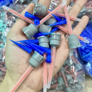 Combo 100c đầu trộn keo 2 thành phần, kèm đầu kim