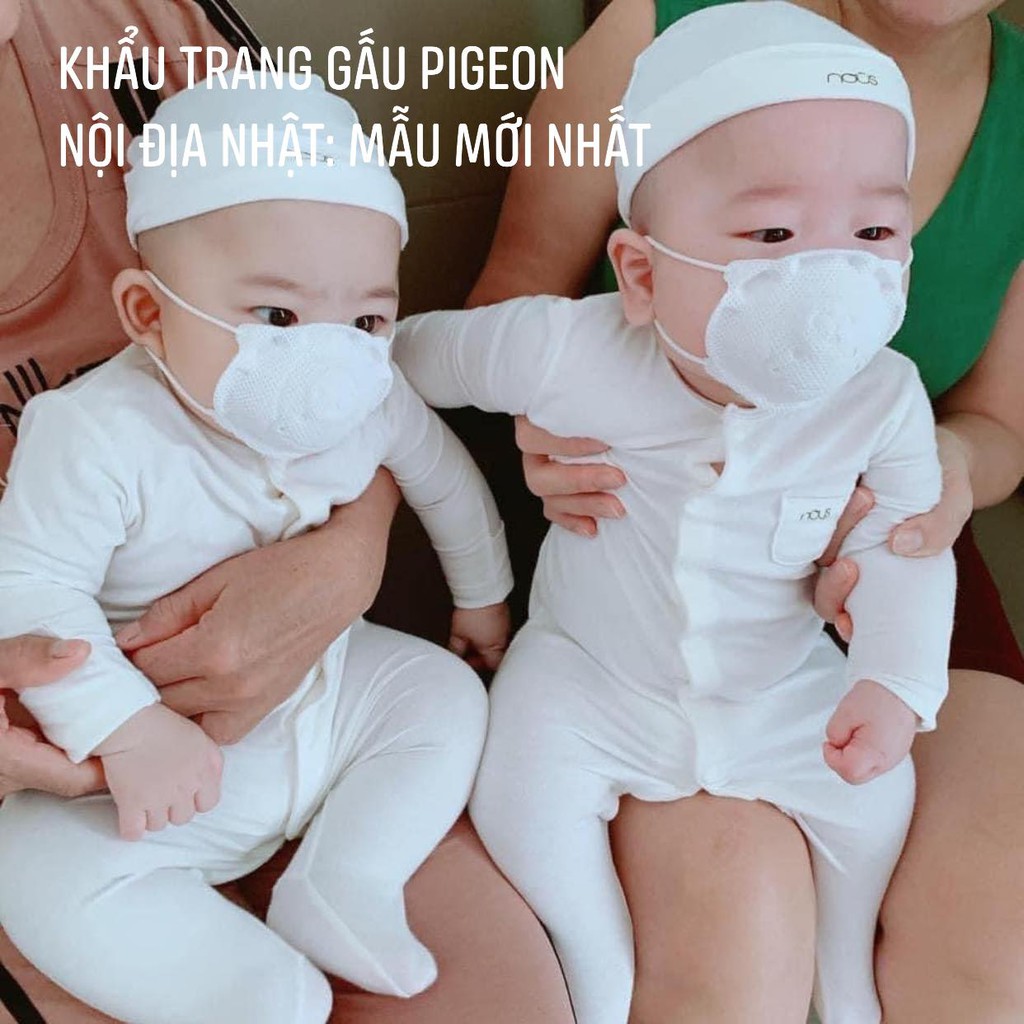 Khẩu trang em bé gấu Pigeon - Nhật Bản: kháng khuẩn