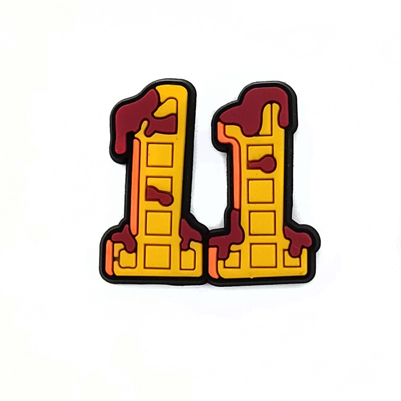 New Jibbitz Hoạt hình stranger things shoe charms crocs Pin decorate dép lê accessories DIY Có thể tháo rời Unisex