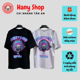 [ Full tem cổ tem tay ] Áo thun unisex tay lỡ form rộng StreetGang Clothing Skull Ninja Neon Tee cực chất || Hany Shop